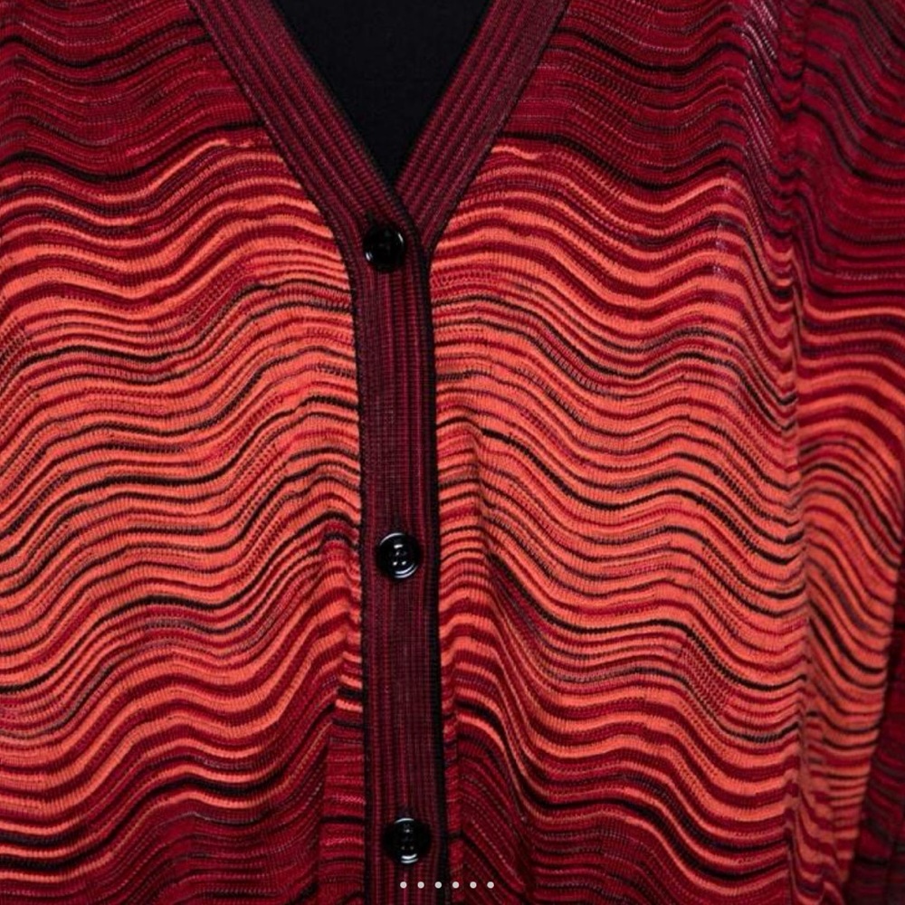 Missoni Multicolor Wave Pattern Cardigan - Picture 4 of 8